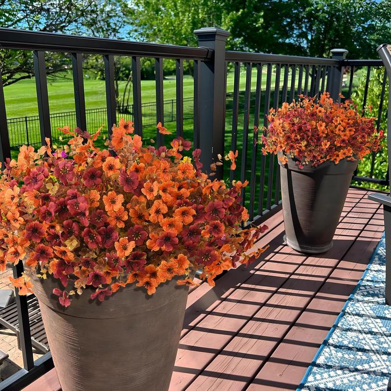 Fall Artificial Flower UV Resistant Halloween Harvest Festival Decor Fake Silk Flower Home Table Centerpiece Decoration