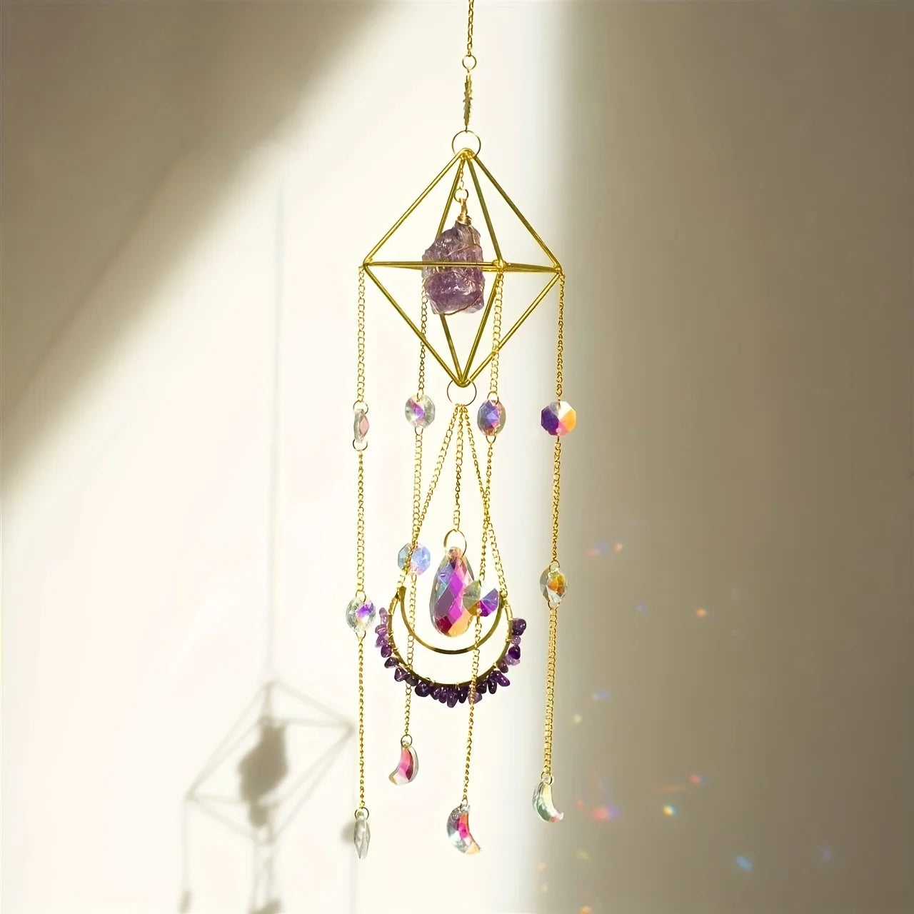 Hanging Crystal Prism Sun Catcher Home Decor