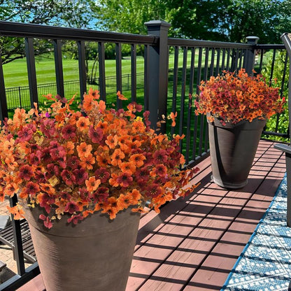 Fall Artificial Flower UV Resistant Halloween Harvest Festival Decor Fake Silk Flower Home Table Centerpiece Decoration