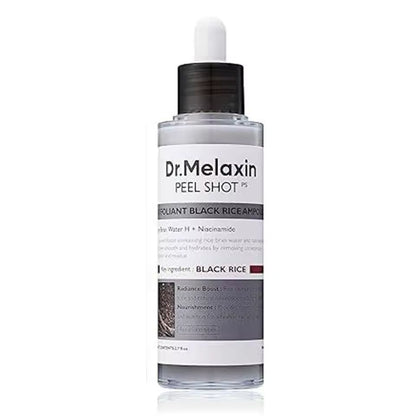 [Dr.Melaxin Official] Peel Shot Glow Rice Ampoule Duo - Serums for Brightening, Exfoliating, and Moisturizing - Suitable for All Skin Types
