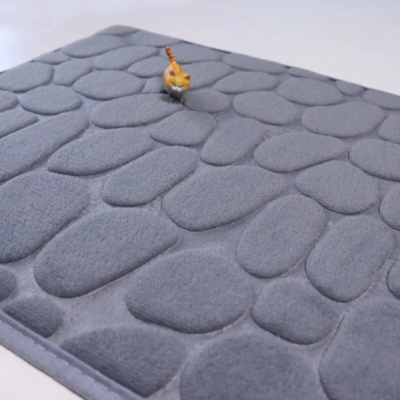 Premium Embossed Memory Foam Bath Mat – Thick, Non-Slip & Ultra-Soft