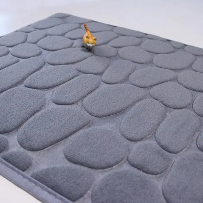 Premium Embossed Memory Foam Bath Mat – Thick, Non-Slip & Ultra-Soft